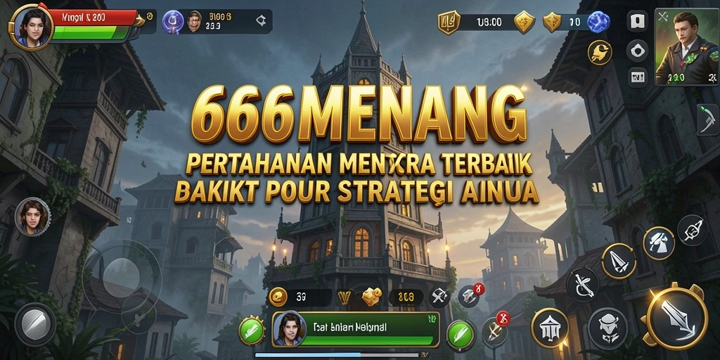 Menara pertahanan siap menghadapi gelombang serangan musuh.