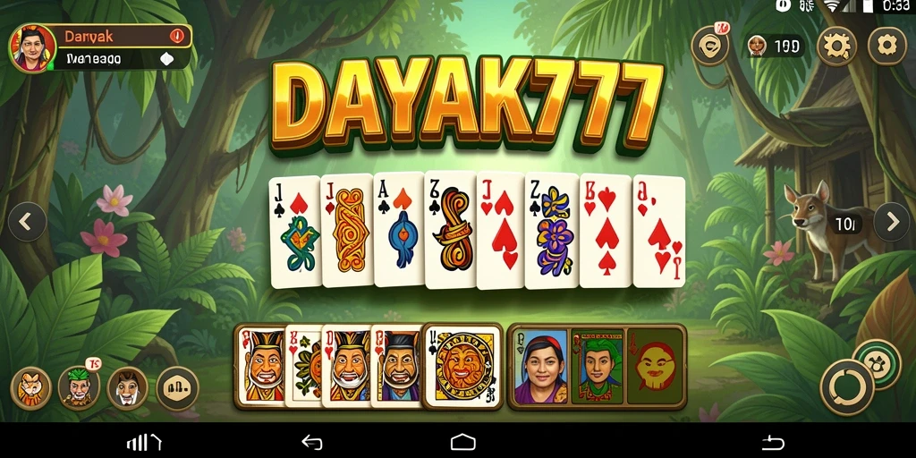 Screenshot game Domino DAYAK777 dengan gameplay yang menarik.