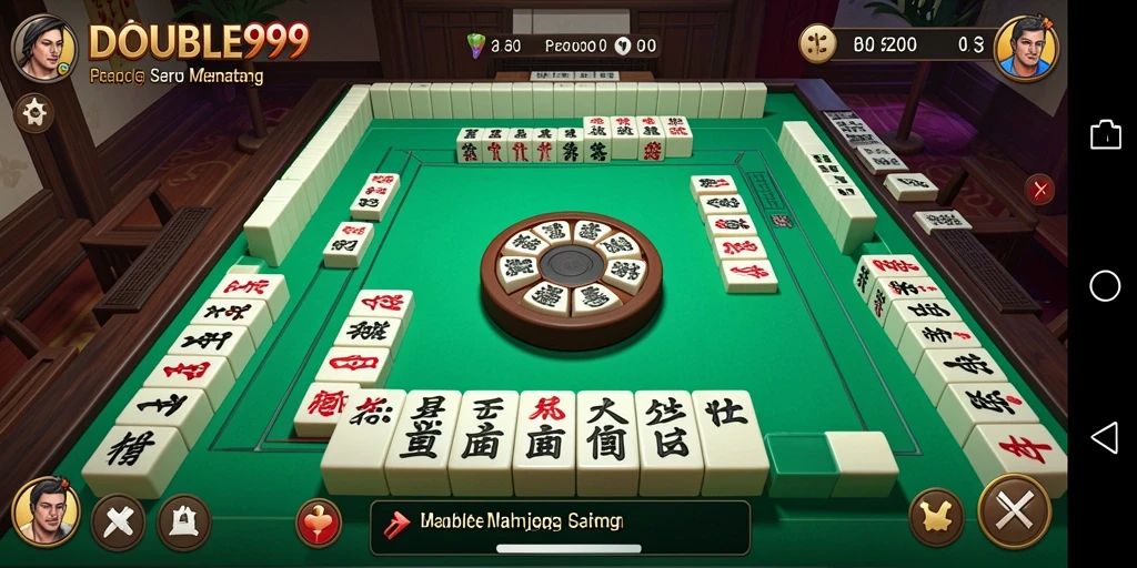 Tampilan gameplay Mahjong yang menarik di DOUBLE999.