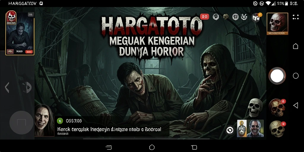 Screenshot menegangkan dari gameplay HARGATOTO yang penuh kengerian.