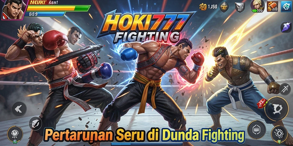 Tangkapan layar HOKI777 menunjukkan pertarungan mendebarkan di arena.