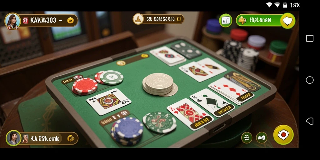 Tampilan gameplay Gaple seru dari KAKA303 yang menghibur.