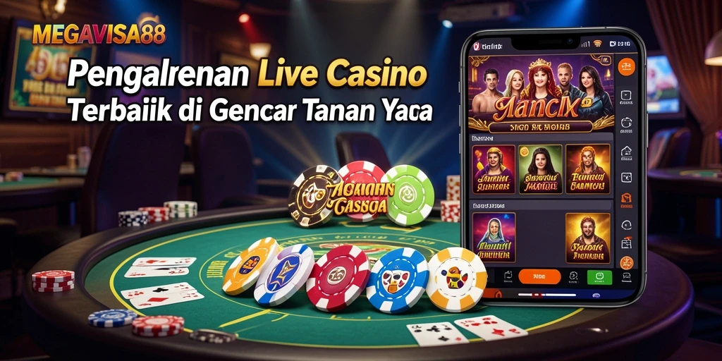 Tampilan permainan Live Casino yang mengasyikkan di MEGAVISA88.