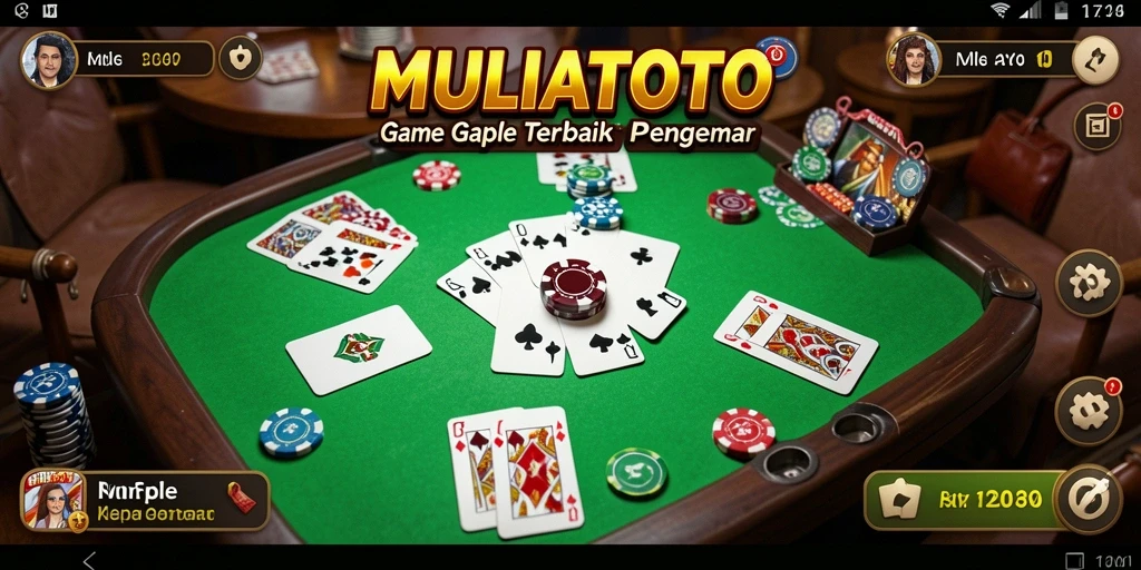 Tampilan gameplay Gaple yang seru dan interaktif di MULIATOTO.