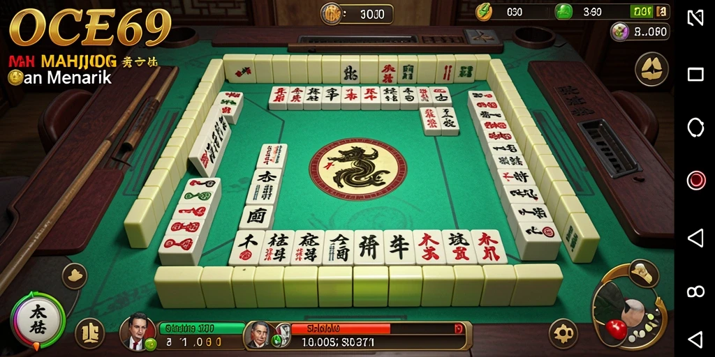 Tampilan gameplay Mahjong yang menantang dan menyenangkan.