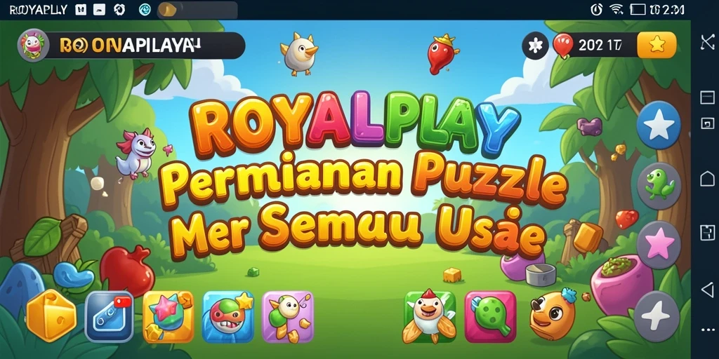 Tampilan menawan dari gameplay puzzle yang seru di ROYALPLAY.