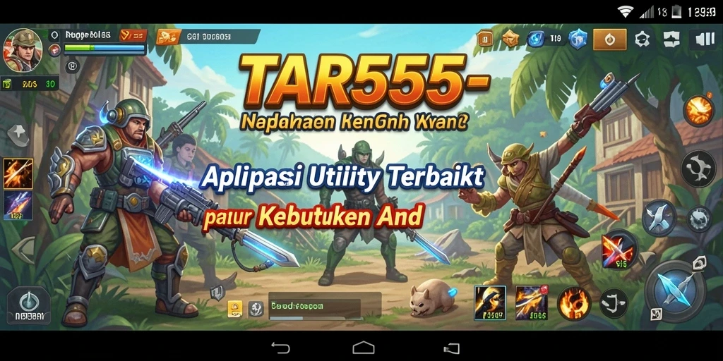 Tampilan utama TAR555 dengan berbagai fitur Utility yang menarik.