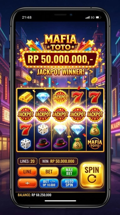 Tampilan utama aplikasi mafiatoto yang user-friendly.